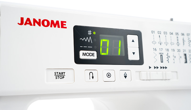 Janome DC2030 Central function buttons